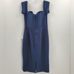 Women's Dress The Population Blue Corset Dress Size Large NEW Navy
